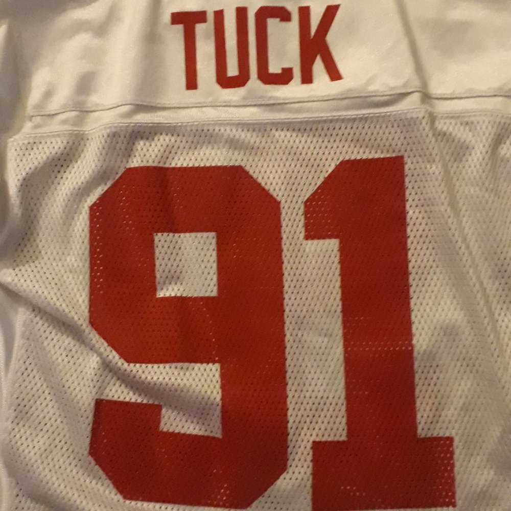 Men's Reebok NY Giants Justin Tuck #91 Jersey